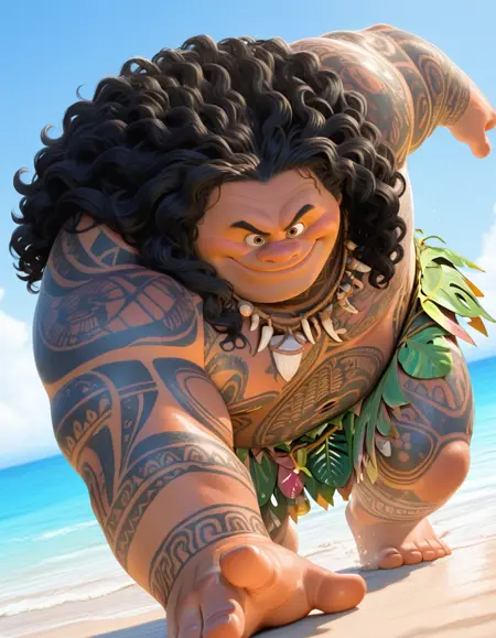 Maui - Moana | Illustrious