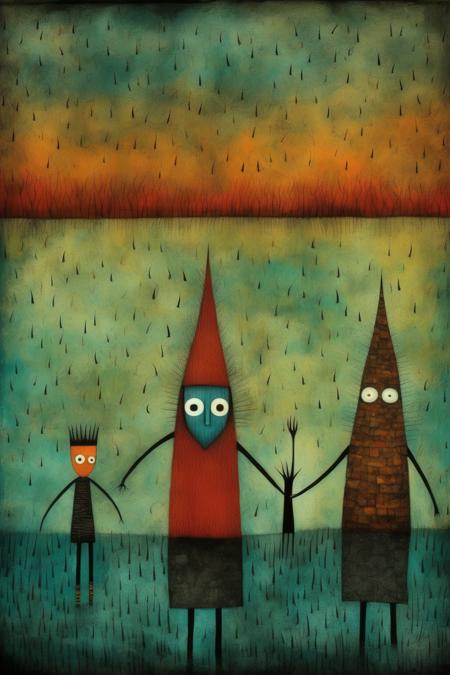 <lora:Tracie Grimwood Style:1>Tracie Grimwood Style - The Water Warrior and the River Rescue in the style of andy kehoe and paul klee