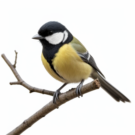 Great Tit <lora:iNaturalist_Birds-000009:0.3>, (pencil sketch:1.2), (white background:1.2)