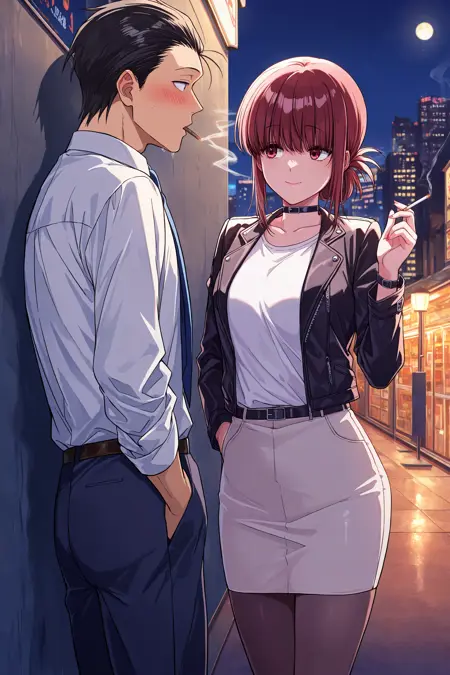 (IL) Sasaki + Tayama + Yamada Smoking Behind the Supermarket with You | 在超市后门吸烟的二人 | スーパーの裏でヤニ吸うふたり