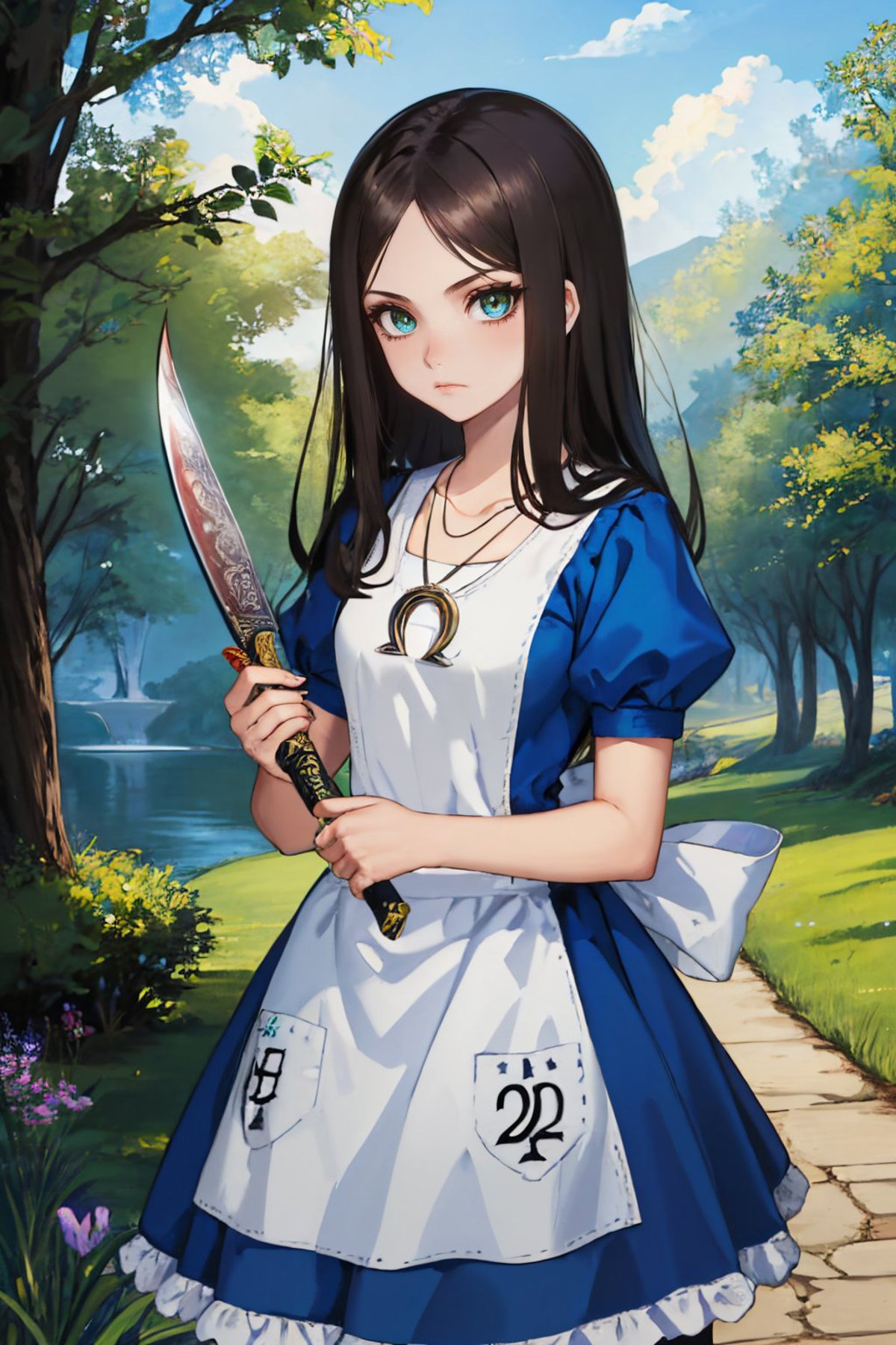 alice liddell (american mcgee's alice and 1 more) drawn by  shui_qian_he_kafei