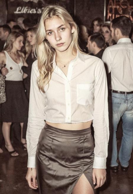 lith_argenta_pressPH1, instagram photo, portrait photo of 20y.o english woman, cropped shirt, tight long skirt, long blonde hair, smokey nightclub atmosphere, perfect detailed eyes, natural skin, hard shadows, film grain