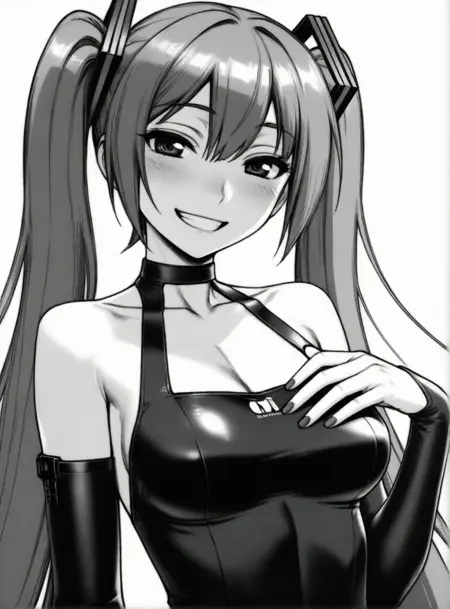 Minazuki Juuzou monochrome style for Prefect Illustrious XL