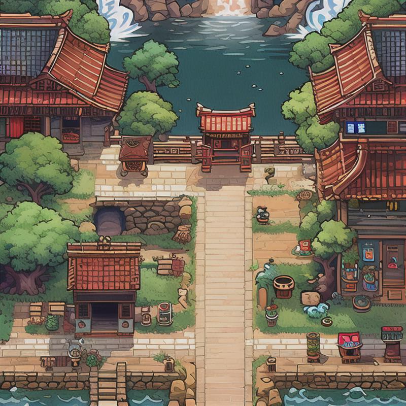 Ancient Chinese style towns image by F_sH