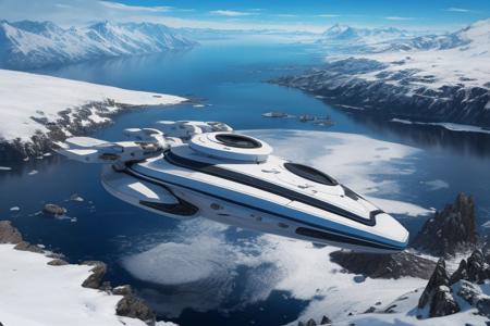 ultra realistic with ultra high image quality photo landscape on the theme of a spaceship traveling to a distant galaxy, maximum detail and accurate and correct shapes and elements