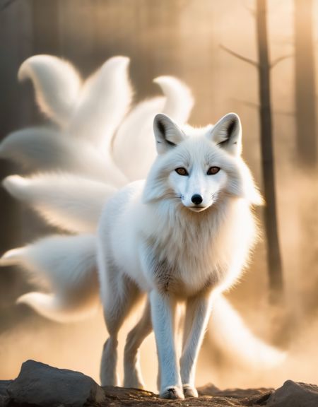 gumiho nine tailed white fox