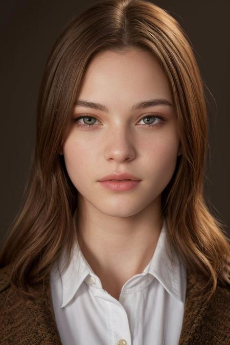 1girl, (nsfw:1.2), masterpiece, best quality, RAW photo, 16k wallpaper, extremely detailed CG, amazing, finely detail, ultra detailed, hyperrealistic, official art, High quality texture, incredibly absurdres, highres, beautiful face, cute girl, brown hair, 18 years old girl, upper body, alyvia alyn lind