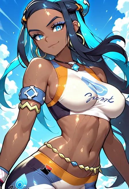 Nessa: The Raging Wave  | ルリナ  (Pokemon)  [Illustrious & Pony]