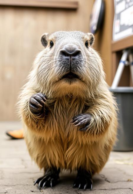 capybara at the cappy barber