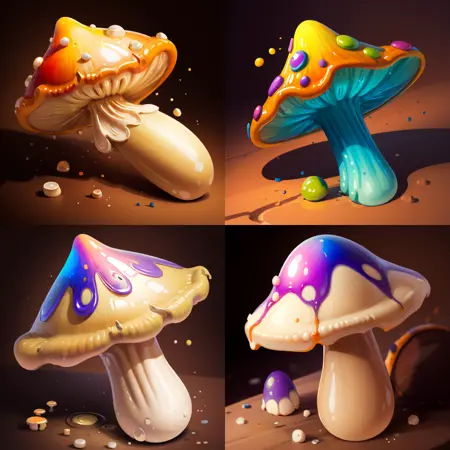 Mushrooms (Fantasy Game Asset)