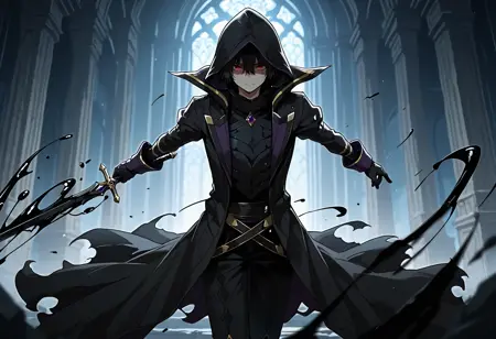 Cid Kagenou | Shadow | The Eminence in Shadow | Illustrious | NoobAI