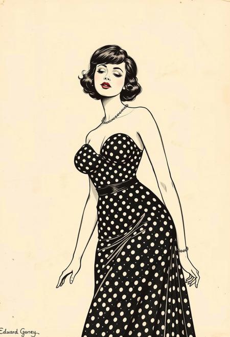 pin-up babe by edward gorey