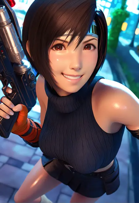 Yuffie Kisaragi - BlenderXL Illustrious