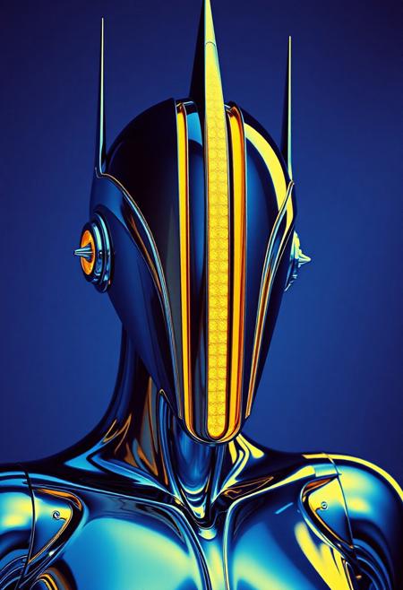 Avant-garde , 1970s futurism, chrome and gold