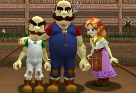 Lon Lon ranch inhabitants (legend of zelda ocarina of time)