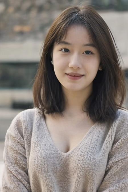 instagram photo, closeup face photo of 23 y.o Chloe in black sweater, cleavage, pale skin, (smile:0.4), hard shadows