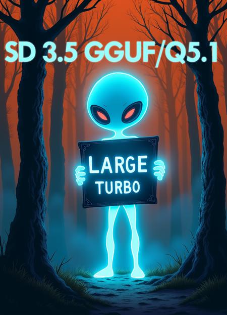 SD 3.5 Large Turbo GGUF Q4/Q4.1 Q5/Q5.1 Q8 F16 Q5.1
