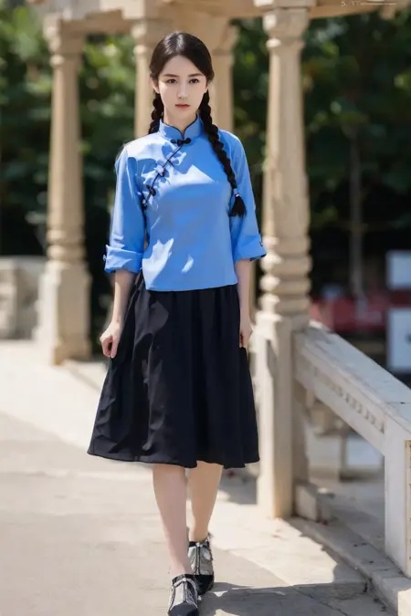 China Republican period female student uniform