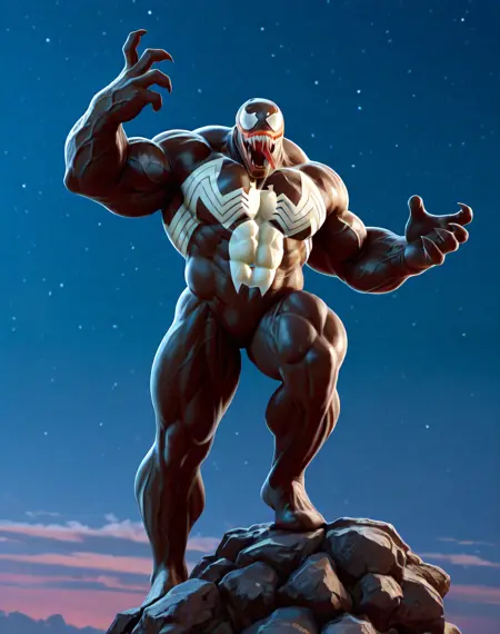 Venom Action Figure (Marvel Comics) (Illustrious) (AD)