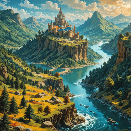 Fantasy sceneries Mix - retro inspiration (XL/Illustrious) Illustrious