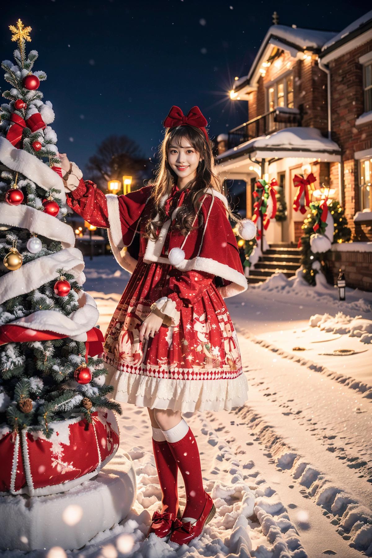 [Realistic] Christmas dress | 圣诞小裙几 image by cyberAngel_