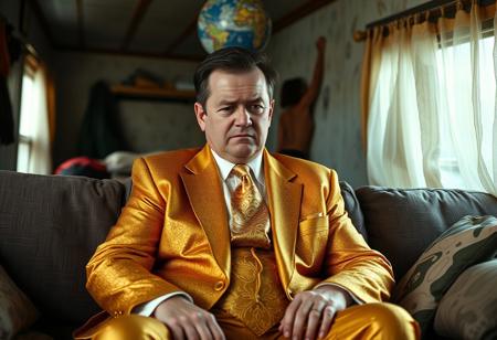A man has won 6.6 Billion BUZZ in a lottery, he is dressed in a $1 Billion dollar suit and tie made of pure gold thread, he looks unhappy, there are people coming from everywhere asking him for BUZZ, demanding it in a threatening way in some cases, he just sits on his couch in his trashy trailer dressed in his gold suit, frowning wearily. He has so much BUZZ, he doesn't know what to do with it.