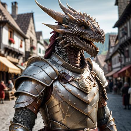 highly detailed portrait photo of a (dragonkin):1.2 in a medieval town,

dragonkin, solo, weapon, male focus, chainmail,

medieval town with townspeople in the background,

depth of field:1.2, blurry, blurry background,
realistic:1.3,

photorealistic,
fantasy, cinematic,
32k, best quality, 
god rays:1.2,
dappled sunlight:1.1,




