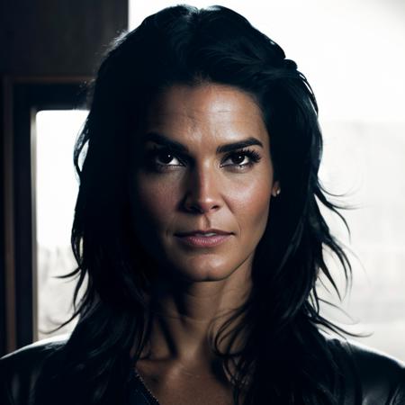 portrait of Angie Harmon,  looking at viewer, (masterpiece, extremely detailed skin, photorealistic, dramatic and cinematic lighting, key light, fill light) <lora:Angie_Harmon:1>