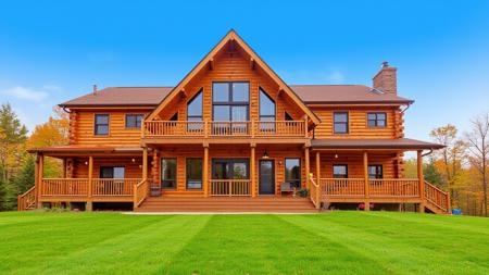 Realistic log house [Flux] v1.04