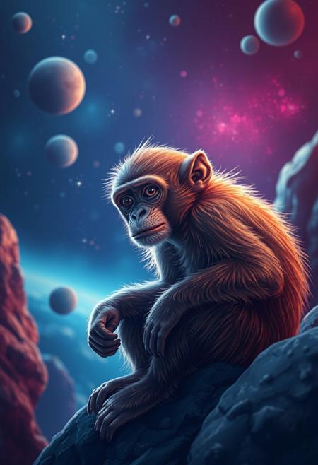 monkey in space