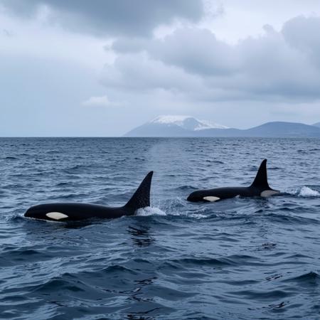 Orcas at Sea V1