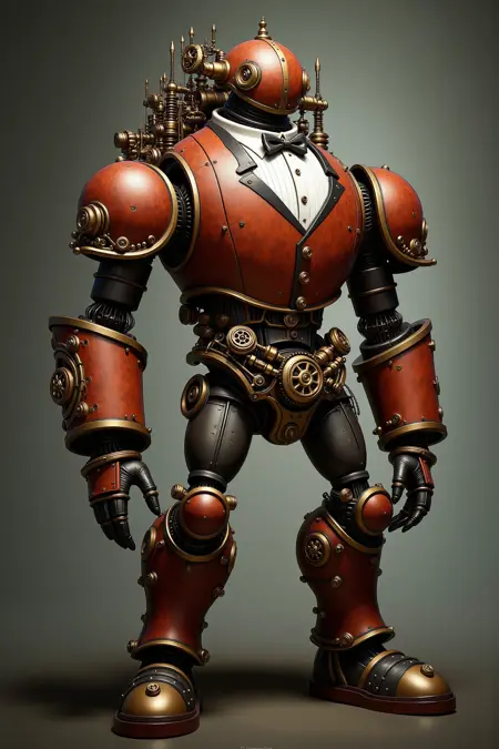 Steampunk metal leather gear style - Industrial Revolution