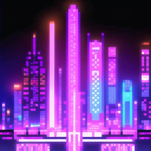 Pixel Neon Art image by SYK006