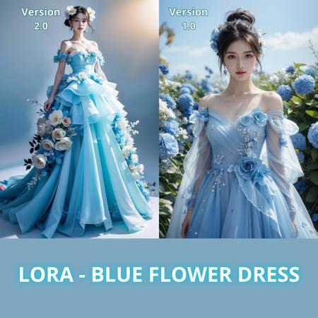 JAY - BLUE FLOWER DRESS v2.0