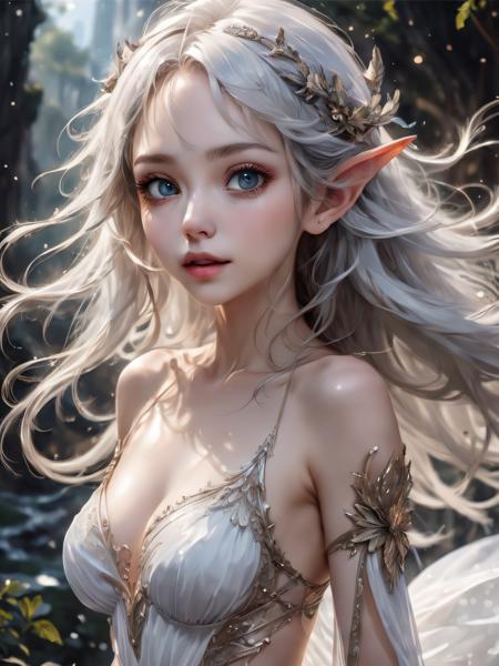 (masterpiece), (best quality), (super delicate), (illustration), (extremely delicate and beautiful), (dynamic angle), white black highlights, (complex details) (beautiful eyes), messy floating hair,nsfw, (fantasy wind),transparent dress , medium breasts, skin dentation, thigh gap, elf,highres,detailed nose,detailed mouth,vivid color, finely detailed,hyper detailed,detailed hand,8k,finely detailed, beautiful eyes,high resolution illustration,Masterpiece,best quality,intricate_detail, <lora:diffbrushSDXL:0.5>