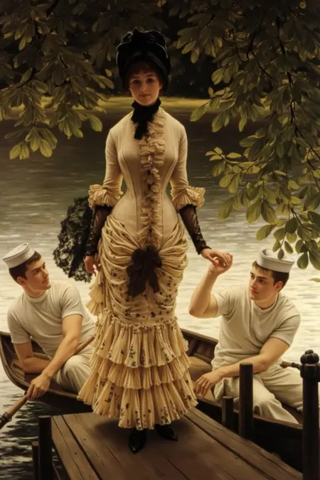 Victorian Chic: James Tissot Painting/Illustration Style