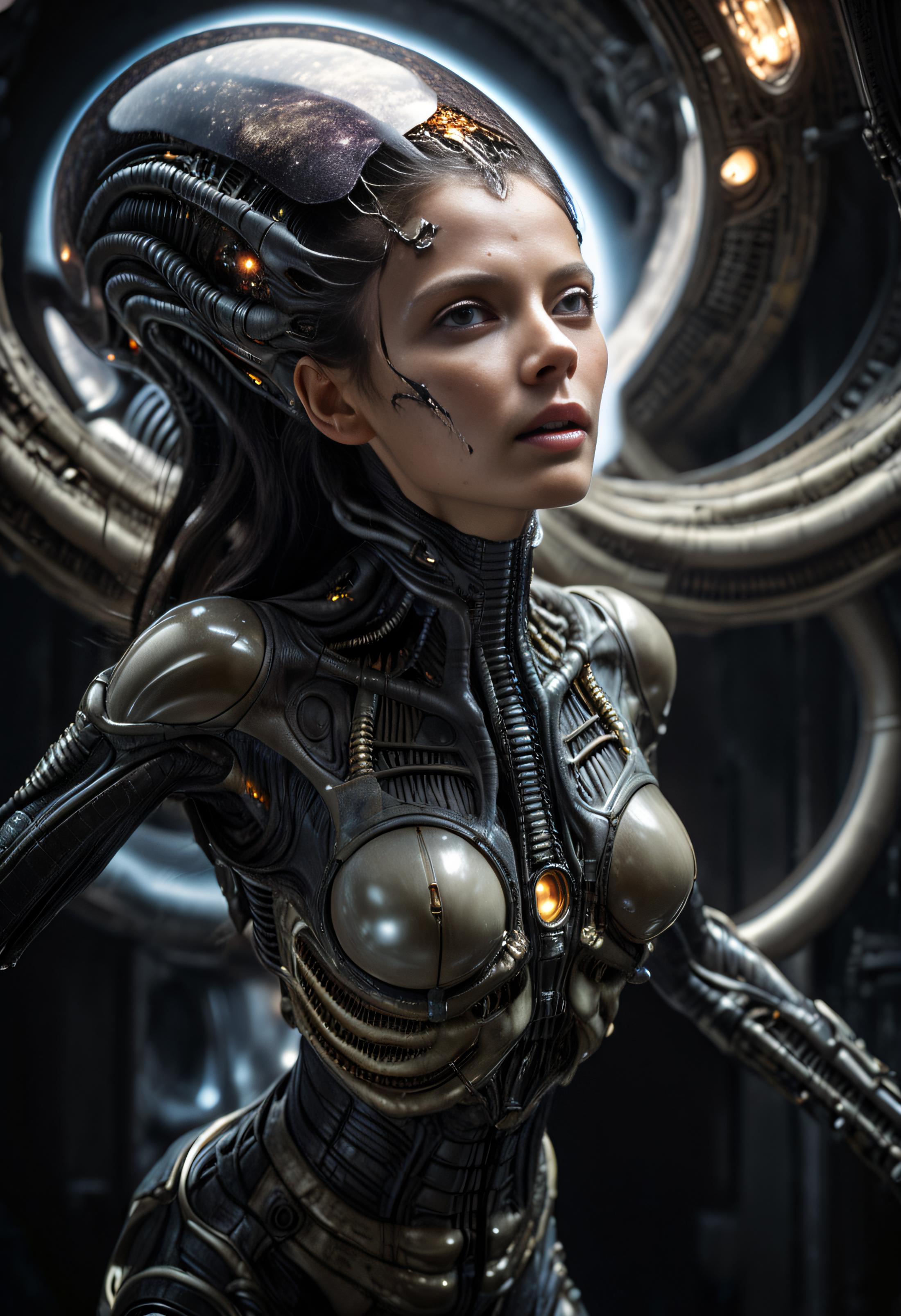 H. R. Giger SDXL 1.0 art style lora image by regulus_2108