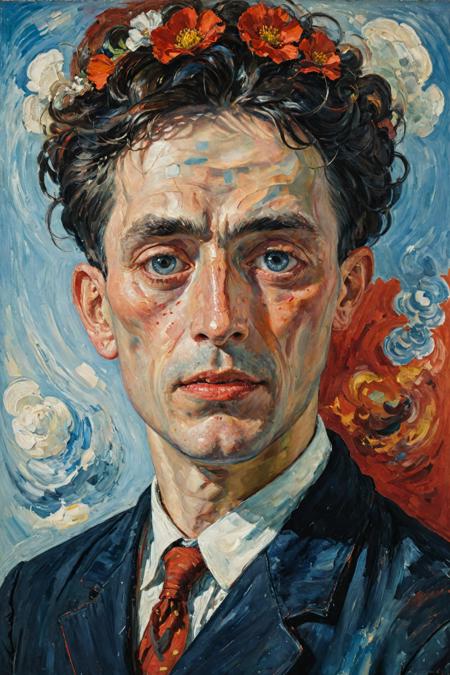 (exceptional magnum by Oskar Kokoschka and Lin Hejie:1.2), oil on canvas,
high contrast cheerful light, transcendent andshadowed and forceful atmosphere,
(ebullient cadmium red and tealblue colors:0.1), ornate details, well-defined edges, depth blur,
<lora:xl_more_art-full_v1:0.5> <lora:NicolaSamori:0.25> in the style of nicola samori