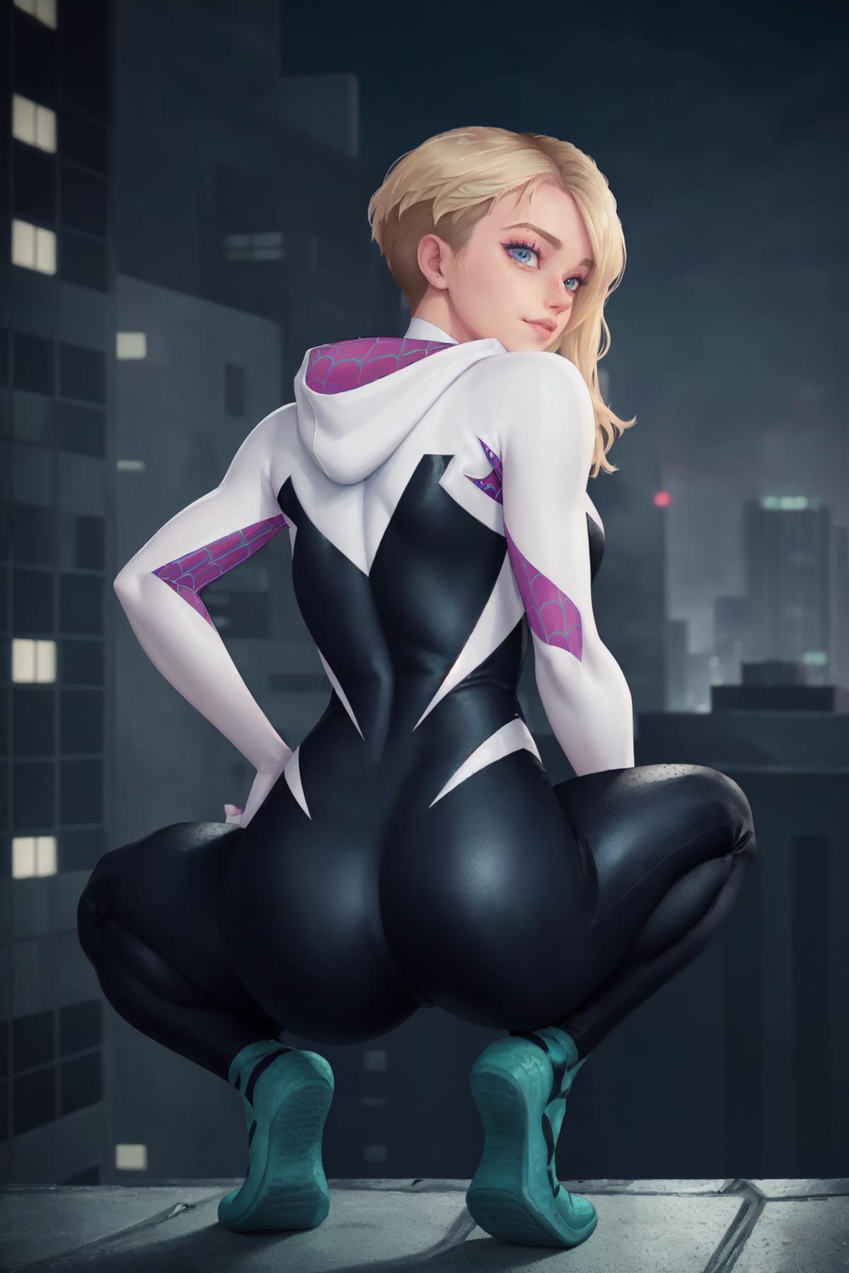 Gwen Stacy (sidecut / Spiderverse hairstyle) - gwen_stacy_v1.1 Review |  Civitai