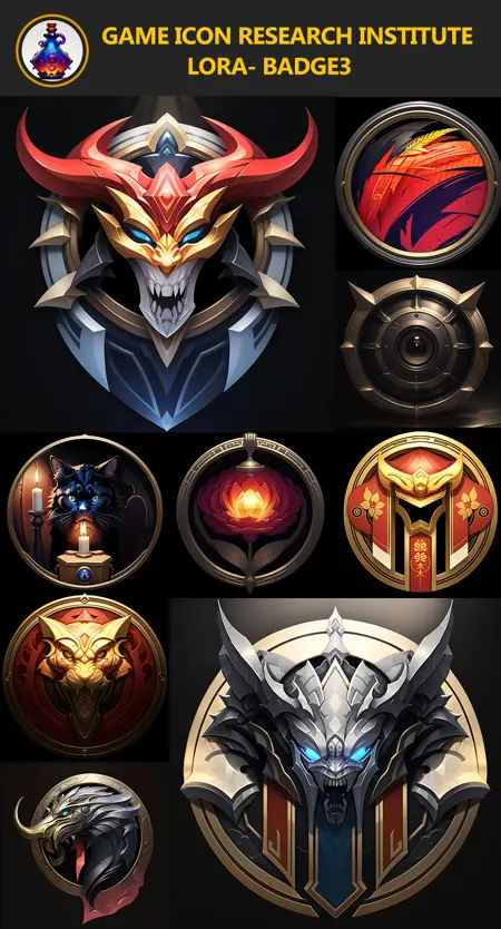 game icon institute_Round badge icon