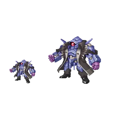 Super Robot Wars F Combat Sprite Style / スーパーロボット大戦F