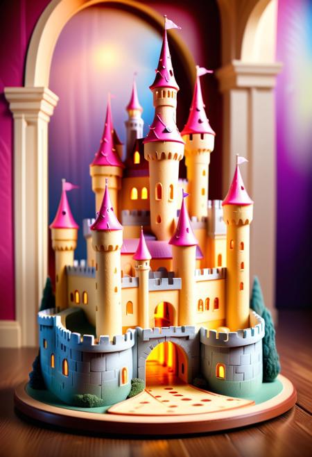 A  Princesses magic castle chees diorama Luxury style life background, close-up shot,  high budgeted Advertising poster of high quality and detail,.
