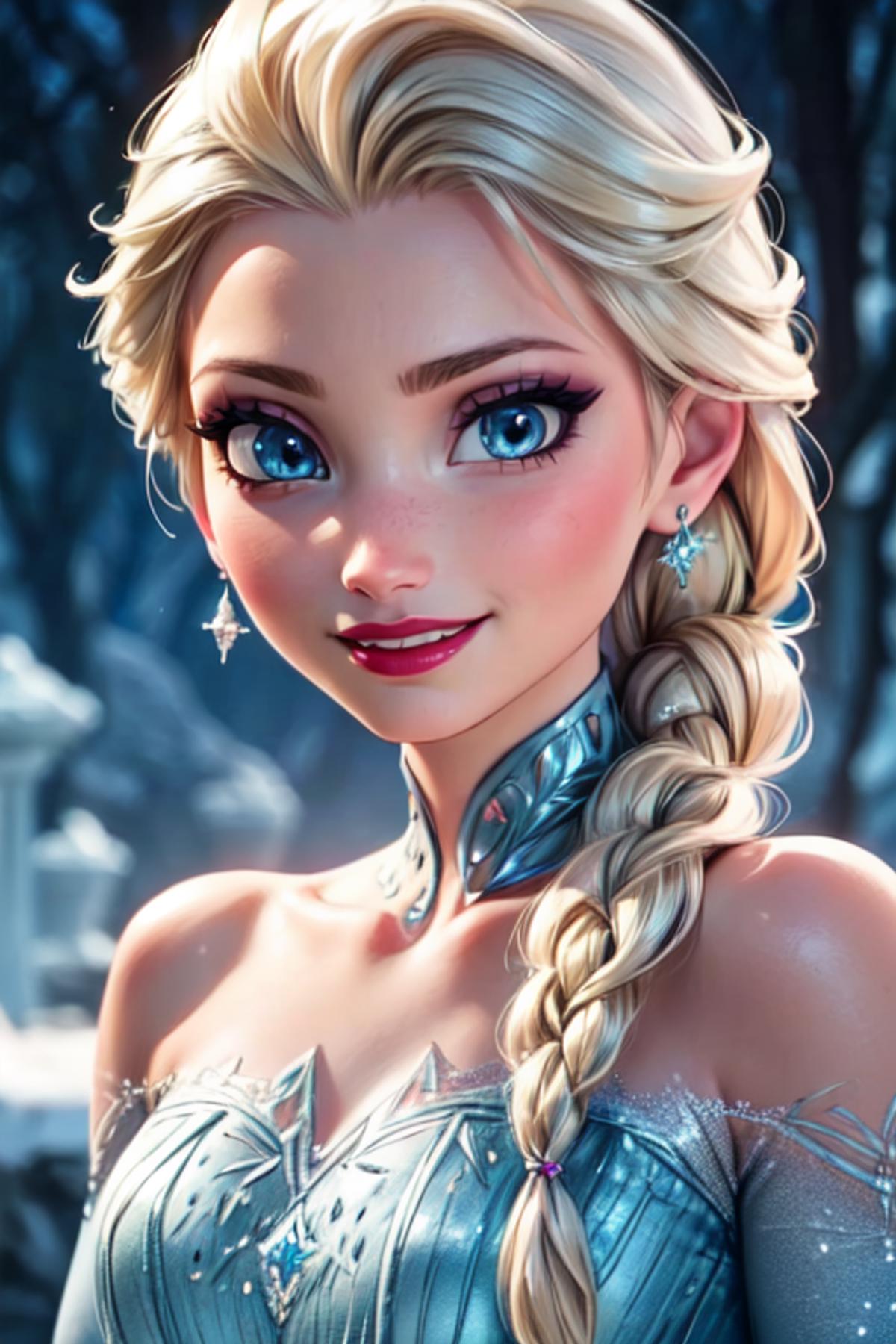 Elsa (Frozen) Disney Princess, by YeiyeiArt - v1.0, Stable Diffusion LoRA