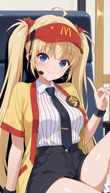 双层芝士美 员工服装-日本麦当劳(Double Cheese employee uniform-Japan McDonald's)