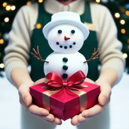 tiny snowman gift