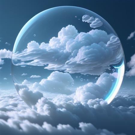 bubblerealm  <lora:bubblerealm_model:0.5> clouds