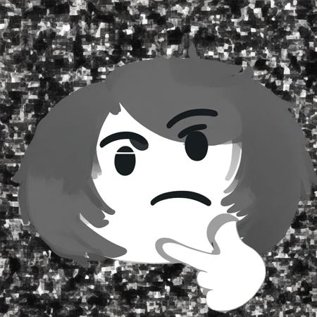 Think face emoji | meme concept Pony Diffusion V6 | Test2