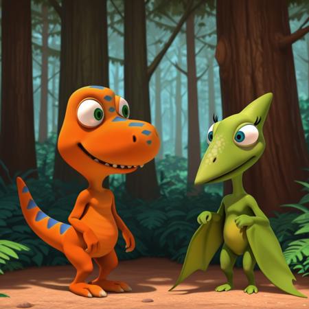 Buddy and Tiny Pteranodon (Dinosaur Train) v1.0