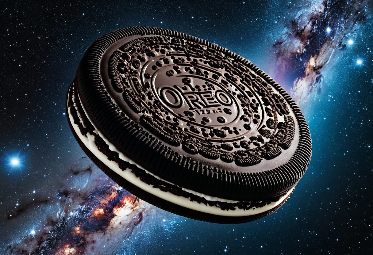 A Planet-Sized Oreo Floating In Space