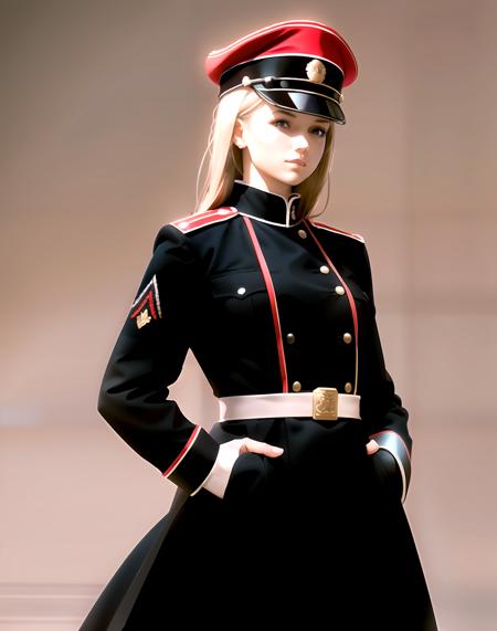 pkwhiteguard beaked cap military uniform jacket